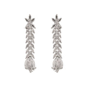 Opal Touch - Pure Snow White Necklace in Rhodium - Necklace