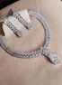 Opal Touch - Pure Snow White Necklace in Rhodium - Necklace