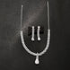 Opal Touch - Pure Snow White Necklace in Rhodium - Necklace