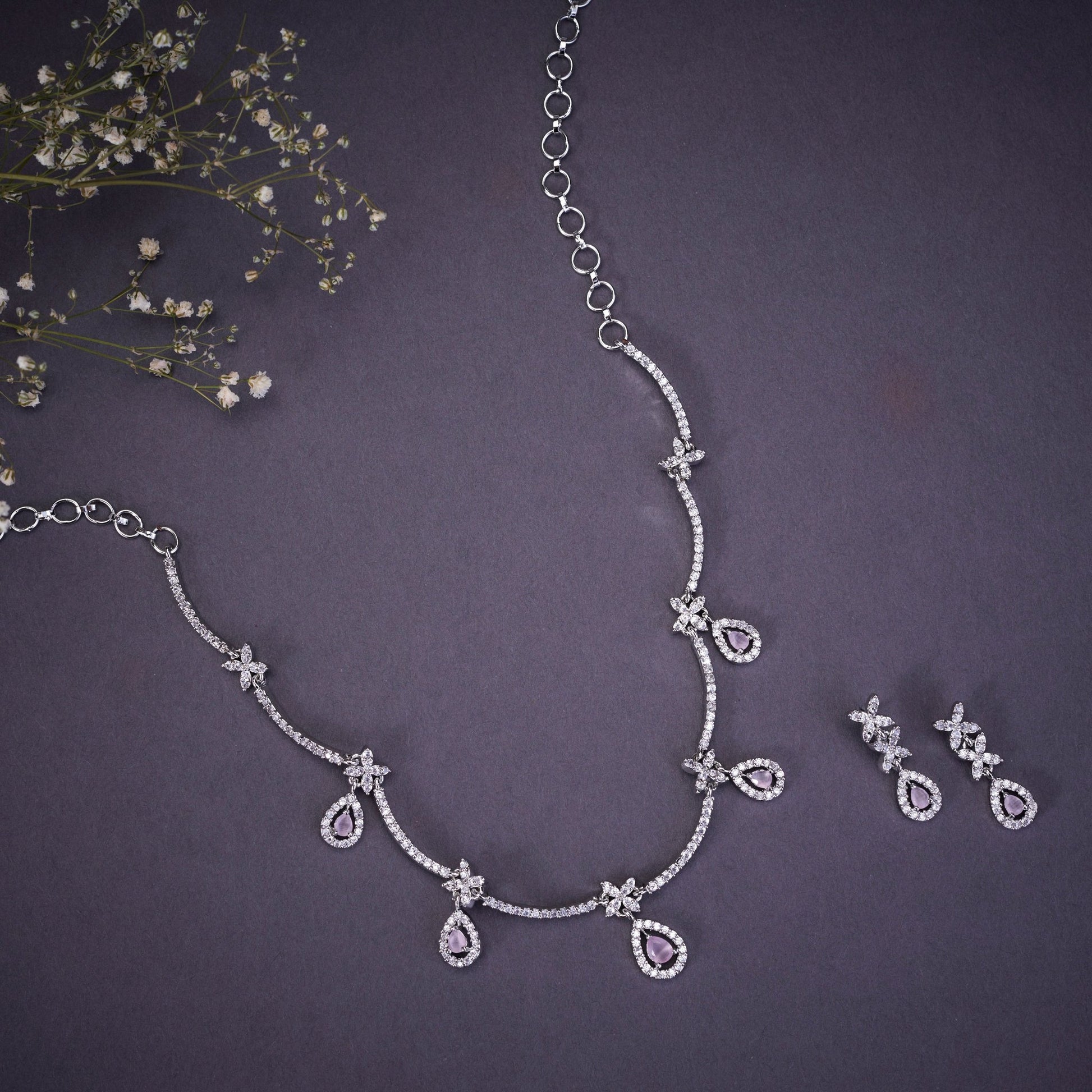 Opal Touch - Pure White Grace Necklace - Necklace