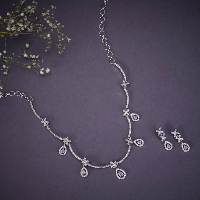 Opal Touch - Pure White Grace Necklace - Necklace