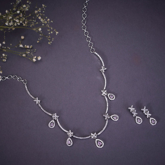 Opal Touch - Pure White Grace Necklace - Necklace