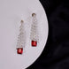 Earrings - Quirky Cascade Rhodium Plated Earrings - Opal Touch