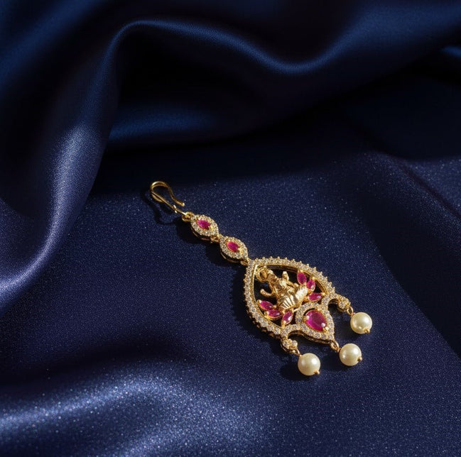 Radiance Laxmi Red - Green Tika - Opal Touch