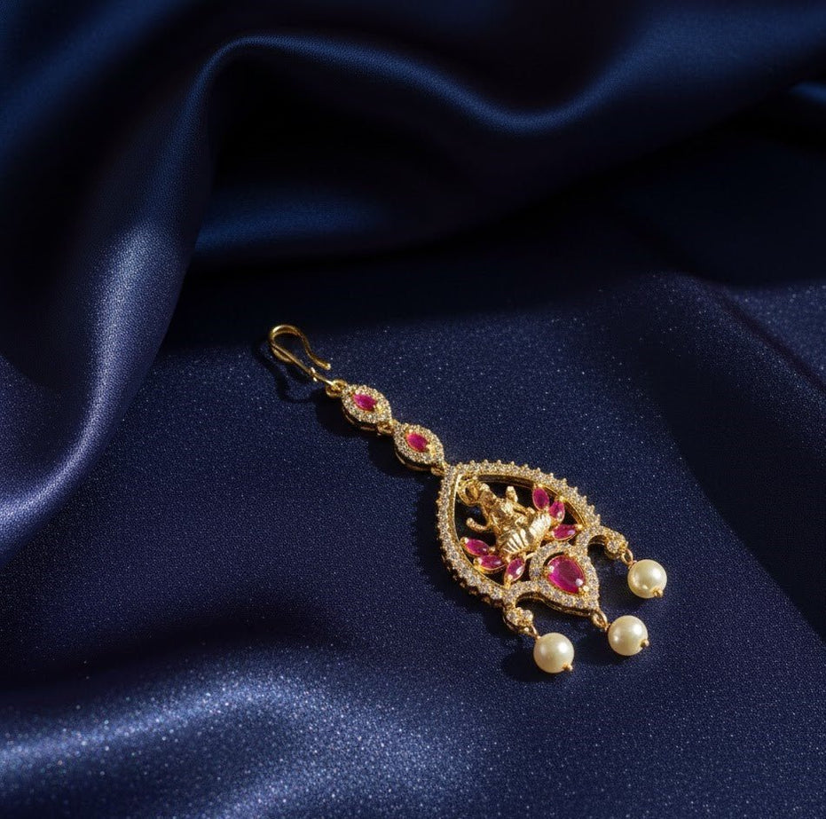 Radiance Laxmi Red - Green Tika - Opal Touch