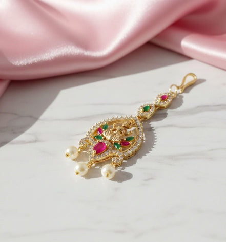 Radiance Laxmi Red - Green Tika - Opal Touch
