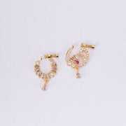 Nose Pin - Radiant Gold Plated Combo Nose Pins - Opal Touch