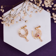 Nose Pin - Radiant Gold Plated Combo Nose Pins - Opal Touch