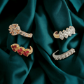 Opal Touch - Radiant Multicolor Nose Pin Collection (Pack of 4) - Nose Pin