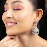 Radiant Pearl Jhumka - Opal Touch