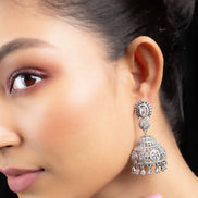 Radiant Pearl Jhumka - Opal Touch