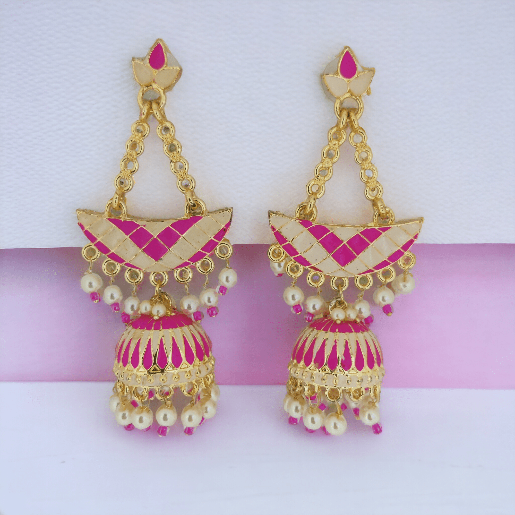 Opal Touch - Radiant Rainbow Bliss Jhumkas - Jhumka