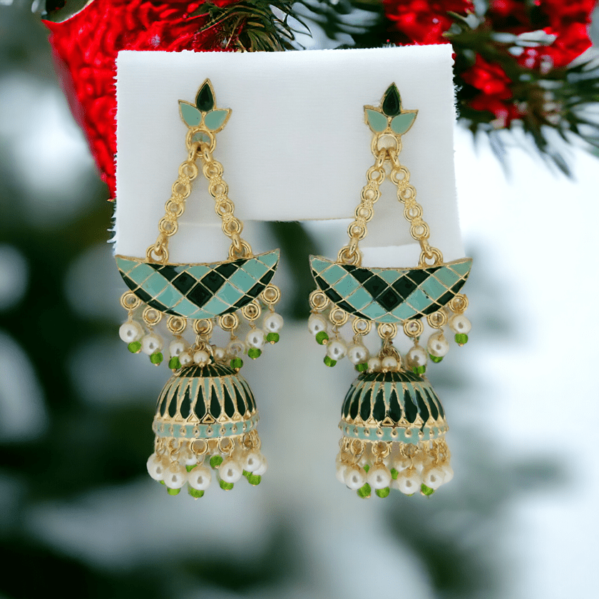 Opal Touch - Radiant Rainbow Bliss Jhumkas - Jhumka