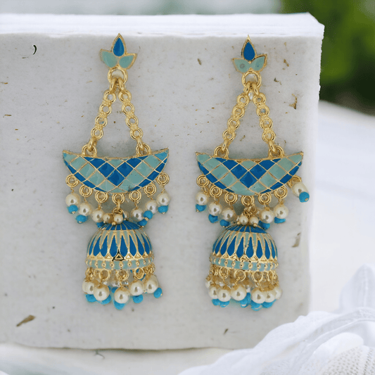 Opal Touch - Radiant Rainbow Bliss Jhumkas - Jhumka