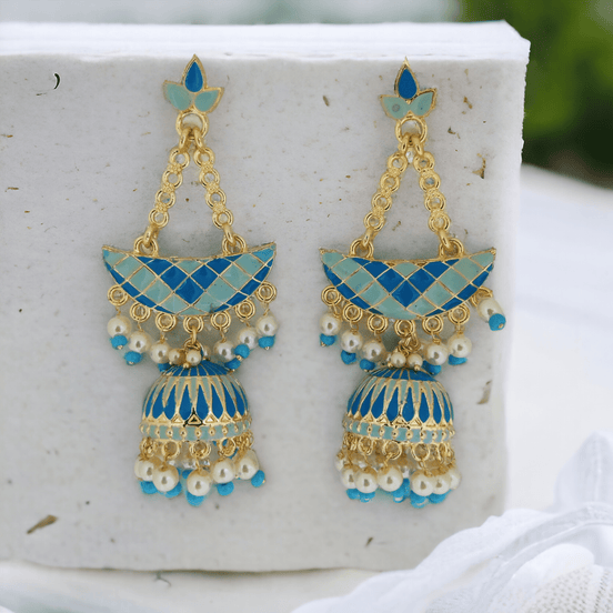 Opal Touch - Radiant Rainbow Bliss Jhumkas - Jhumka