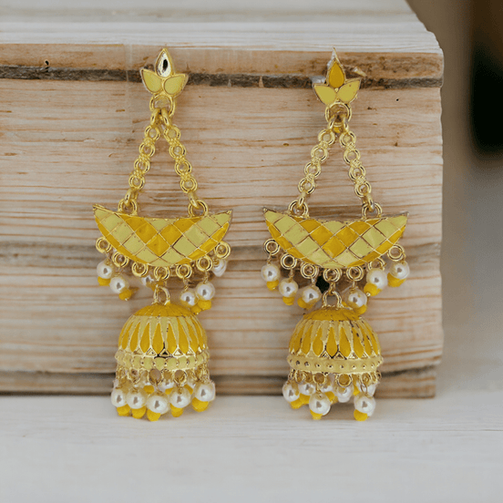 Opal Touch - Radiant Rainbow Bliss Jhumkas - Jhumka