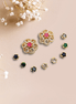 Opal Touch - Radiant Rainbow Charm Earrings - Earrings