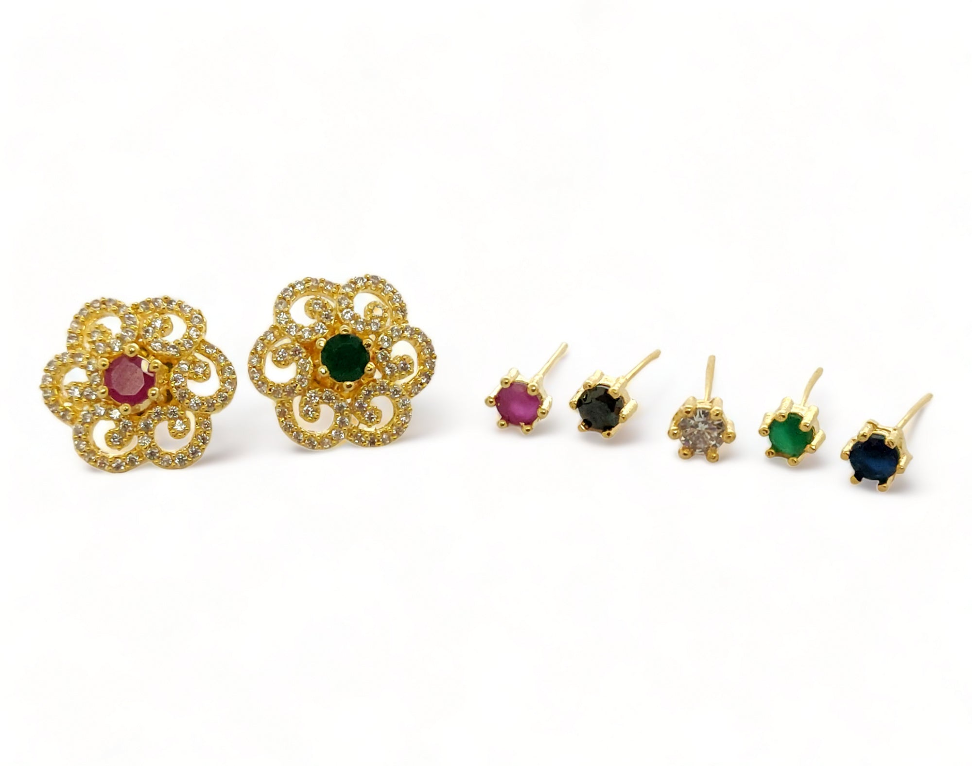 Opal Touch - Radiant Rainbow Charm Earrings - Earrings
