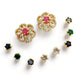Opal Touch - Radiant Rainbow Charm Earrings - Earrings