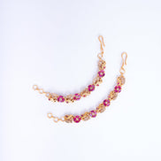 Opal Touch - Radiant Red-White Ear Chain - Ear chain (Matil)