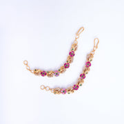 Opal Touch - Radiant Red-White Ear Chain - Ear chain (Matil)