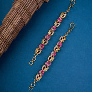 Opal Touch - Radiant Red-White Ear Chain - Ear chain (Matil)