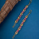 Opal Touch - Radiant Red-White Ear Chain - Ear chain (Matil)