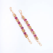 Opal Touch - Radiant Red-White Ear Chain - Ear chain (Matil)