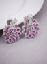 Opal Touch - Radiant Red-White Earrings - Earrings