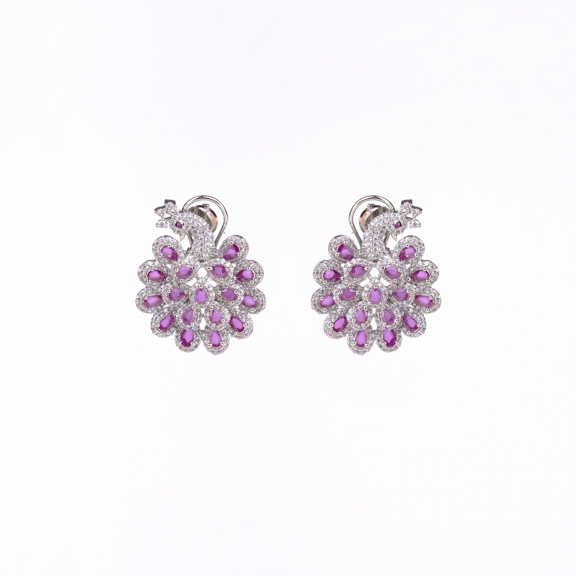 Opal Touch - Radiant Red-White Earrings - Earrings