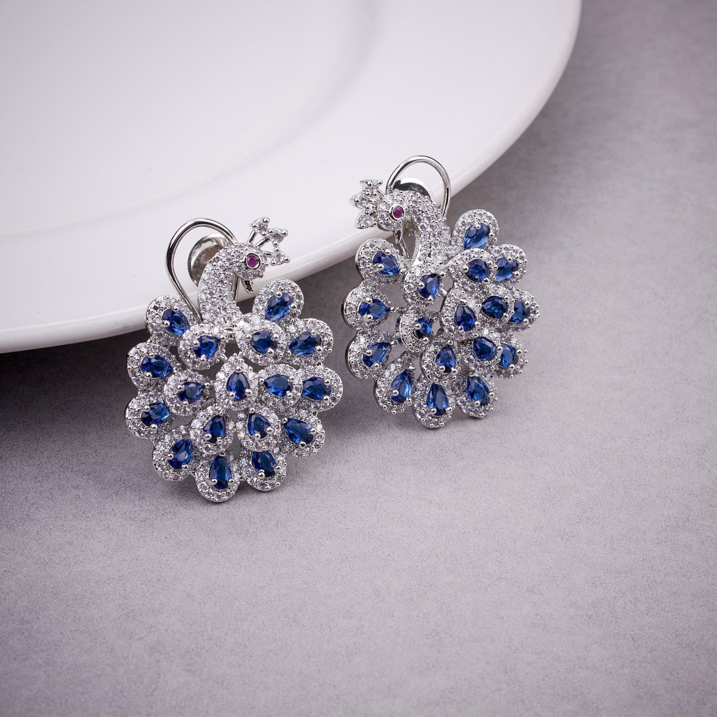 Opal Touch - Radiant Red-White Earrings - Earrings