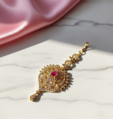 Radiant Red - White Gold Tika - Opal Touch