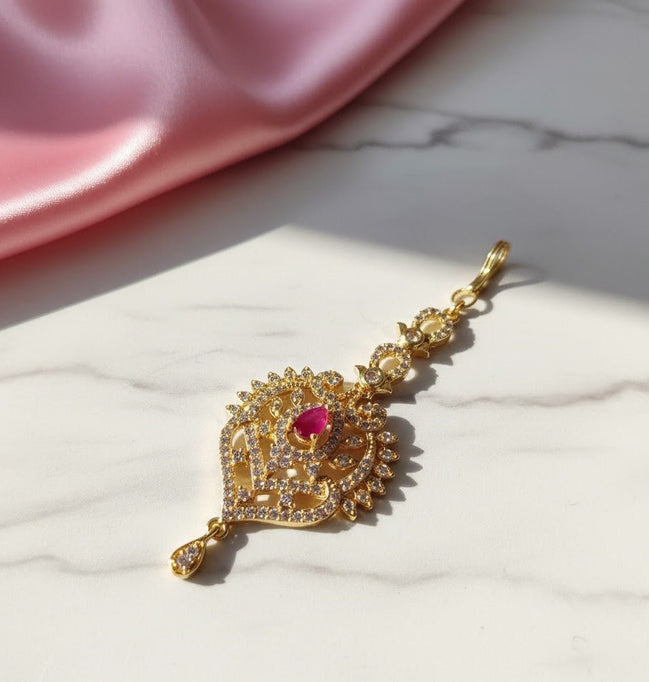 Radiant Red - White Gold Tika - Opal Touch