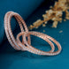 Opal Touch - Radiant Rose Gold Bangles Set (Pack of 4) - Bangles