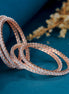 Opal Touch - Radiant Rose Gold Bangles Set (Pack of 4) - Bangles