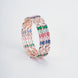 Opal Touch - Radiant Rose Gold Multicolor Bangles Set (Pack of 2) - Bangles