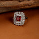 Opal Touch - Radiant Rouge Brass Ring -