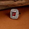 Opal Touch - Radiant Rouge Brass Ring -