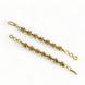 Opal Touch - Radiant Splendor Matil - Red-Green-White Gold Plated - Ear Chain