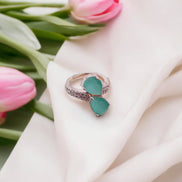 Opal Touch - Radiant Sunburst Ring - Ring