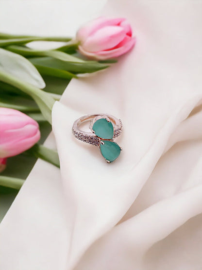 Opal Touch - Radiant Sunburst Ring - Ring