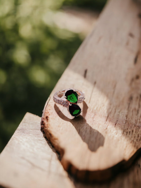 Opal Touch - Radiant Sunburst Ring - Ring