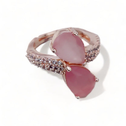 Opal Touch - Radiant Sunburst Ring - Ring