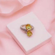 Opal Touch - Radiant Sunburst Ring - Ring
