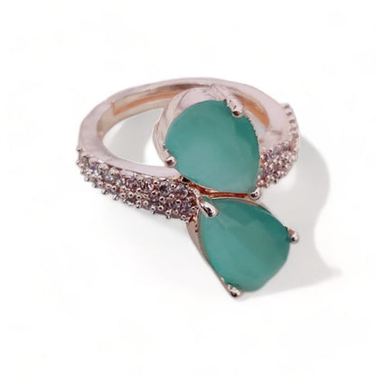 Opal Touch - Radiant Sunburst Ring - Ring