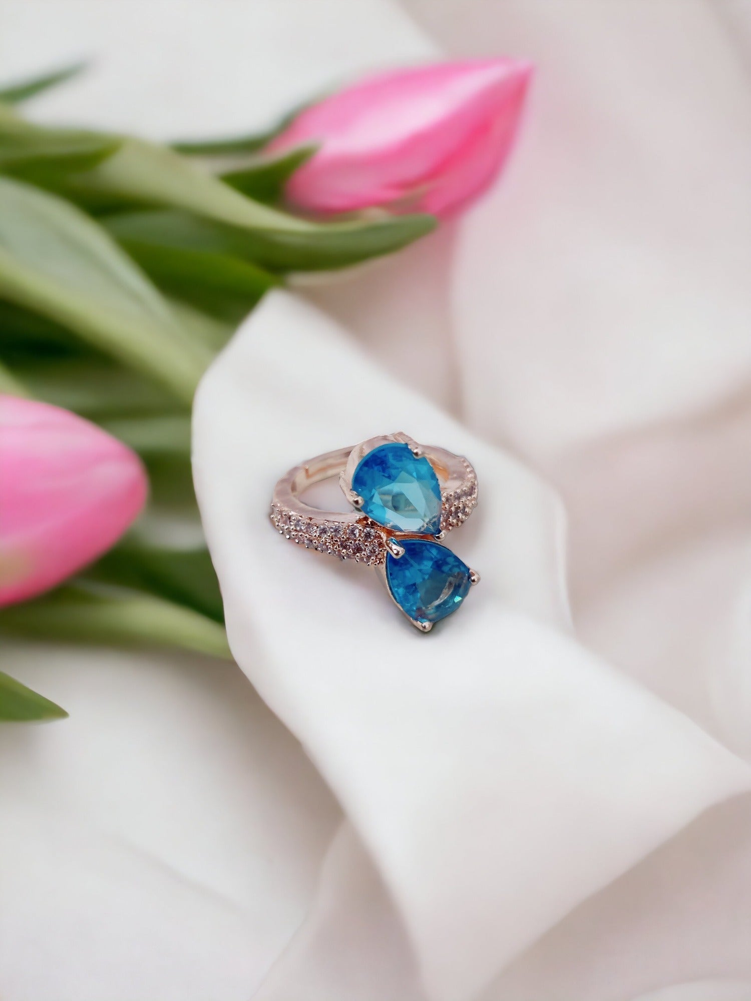 Opal Touch - Radiant Sunburst Ring - Ring