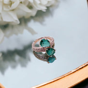 Opal Touch - Radiant Sunburst Ring - Ring