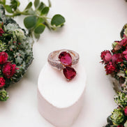 Opal Touch - Radiant Sunburst Ring - Ring