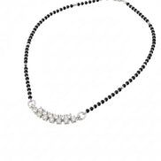 Radiant Unity Rhodium Mangalsutra - Opal Touch