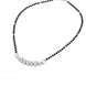 Radiant Unity Rhodium Mangalsutra - Opal Touch